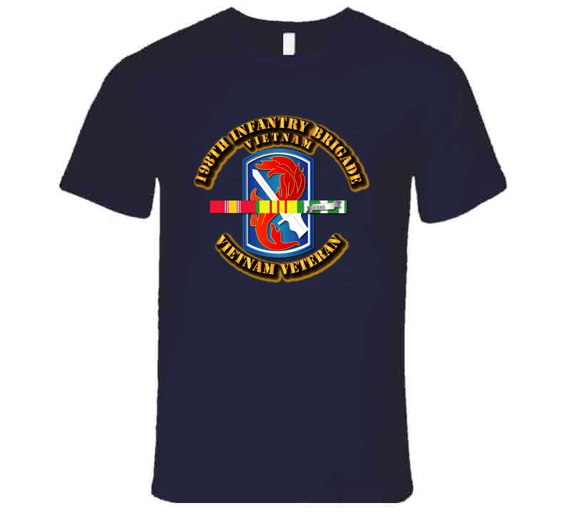 198th Infantry Brigade with Vietnam Service Ribbons - T Shirt, Premium, Hoodie