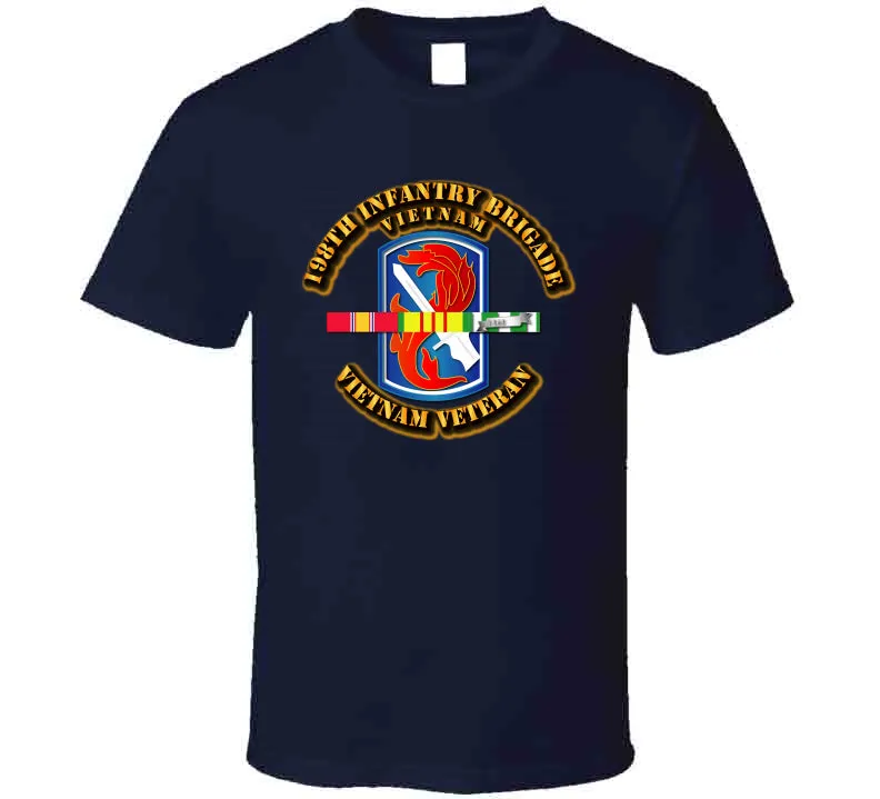 198th Infantry Brigade with Vietnam Service Ribbons - T Shirt, Premium, Hoodie