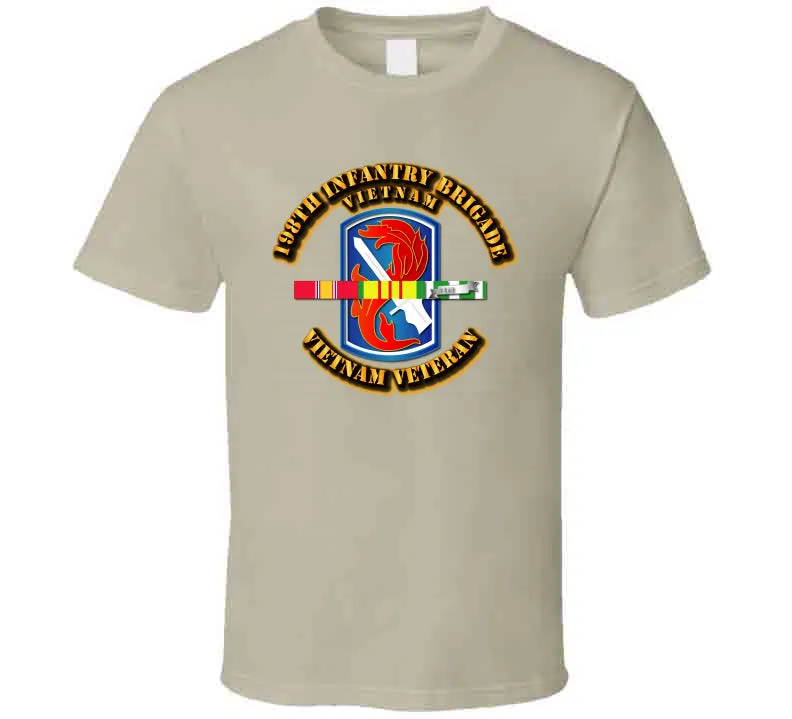 198th Infantry Brigade with Vietnam Service Ribbons - T Shirt, Premium, Hoodie