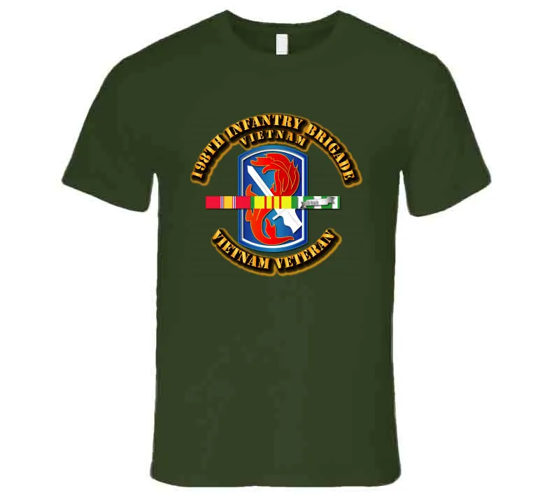 198th Infantry Brigade with Vietnam Service Ribbons - T Shirt, Premium, Hoodie