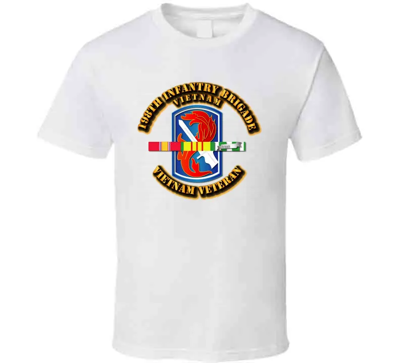 198th Infantry Brigade with Vietnam Service Ribbons - T Shirt, Premium, Hoodie