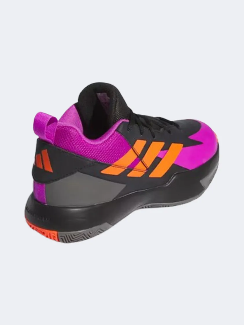 Adidas Cross Em Up Select Gs-Boys Basketball Shoes Black/Purple/Orange