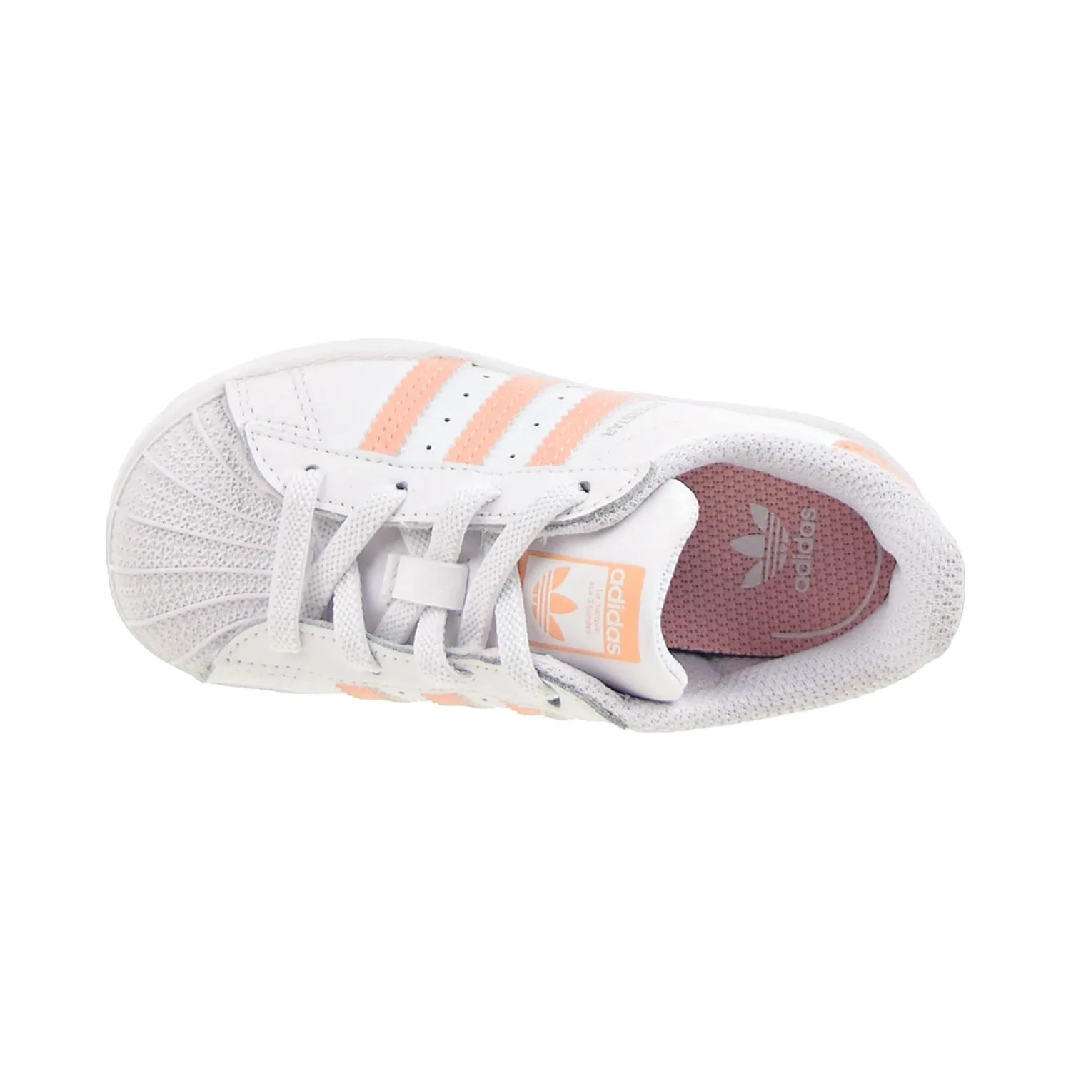 Adidas Superstar EL I Toddlers' Shoes Footwear White-Haze Coral-Footwear White