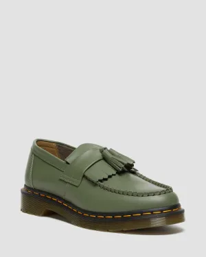 Adrian Yellow Stitch Smooth Leather Tassel Loafers