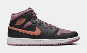 Air Jordan 1 Retro Mid SE Sky J Mauve Mens Lifestyle Shoes (Black/Mauve/White)