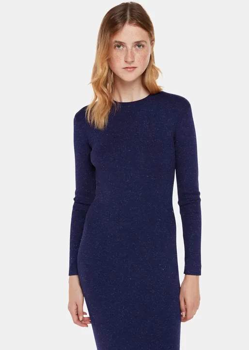 Annie Sparkle Knit Dress - Navy