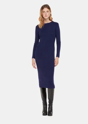 Annie Sparkle Knit Dress - Navy