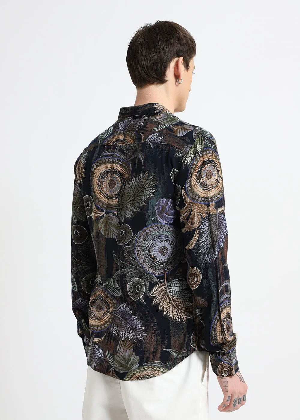 Areca Black Feather Shirt