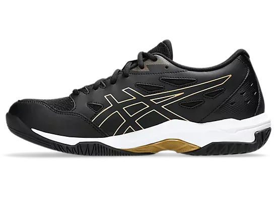 Asics Gel-Rocket 11 Unisex Court Shoe Black/Pure Gold