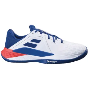 Babolat Propulse Fury 3 All Court (Mens) Tennis Shoe - White/Estate Blue