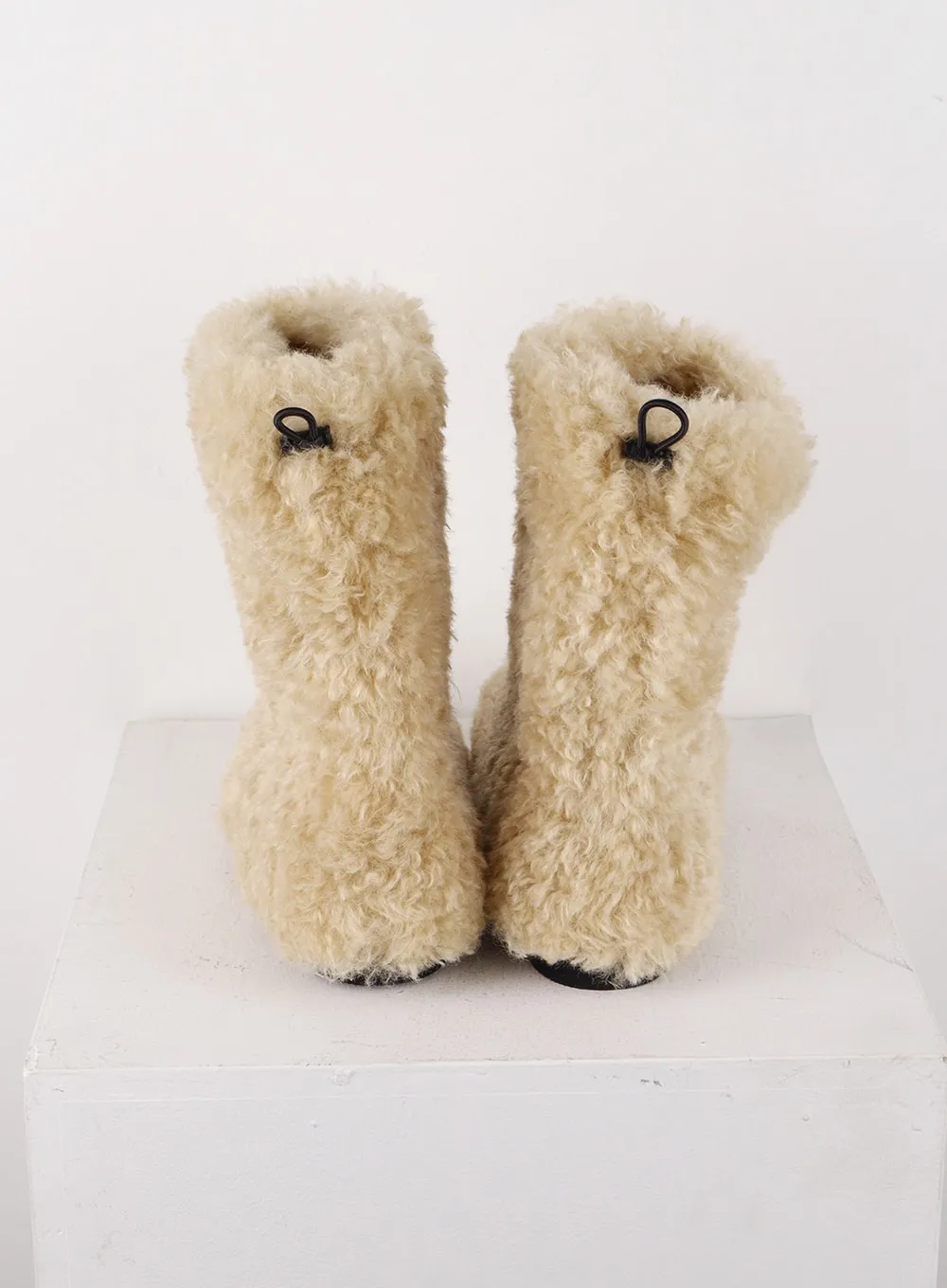 Basic Faux Fur Middle Boots CD322