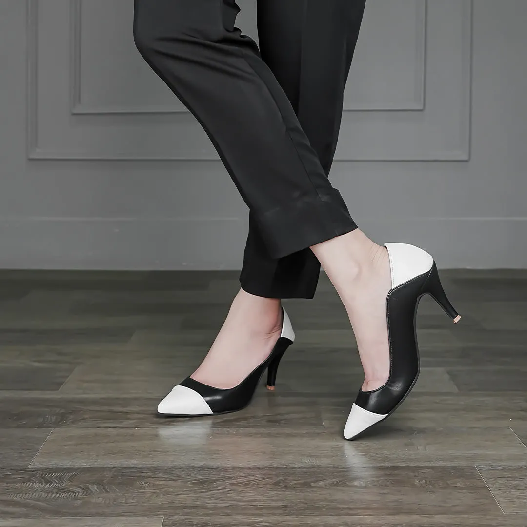 Black & White Heel Pumps