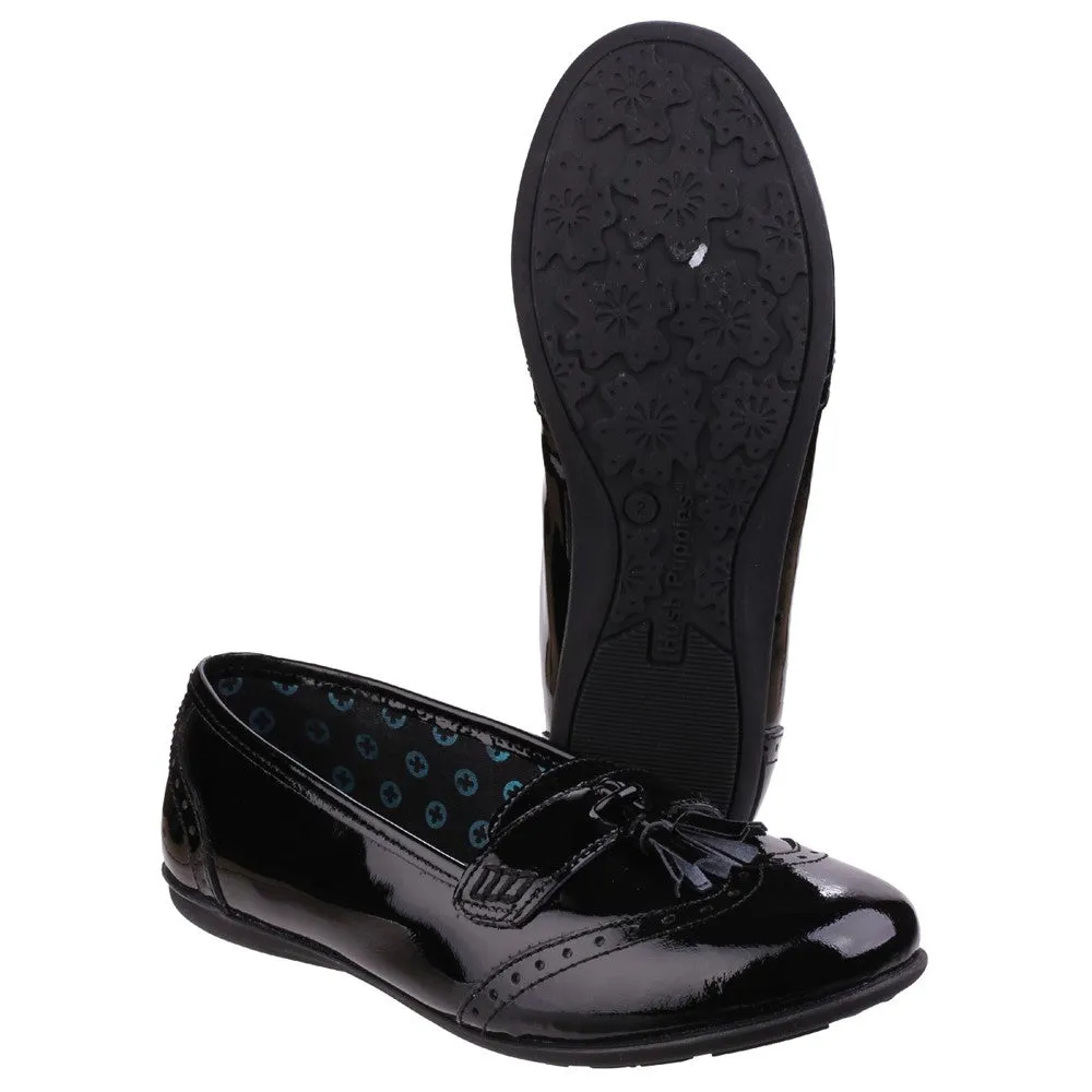 Black Esme Junior Patent School Shoes