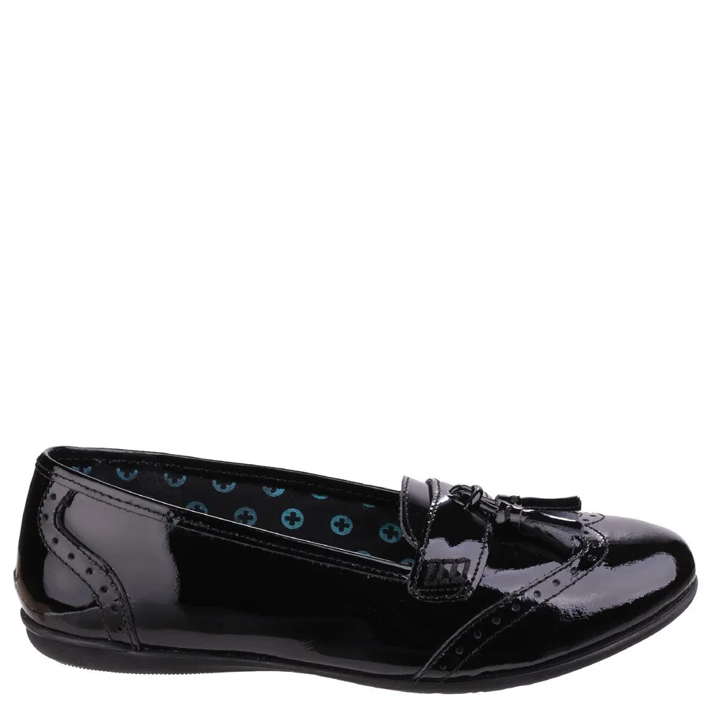 Black Esme Junior Patent School Shoes