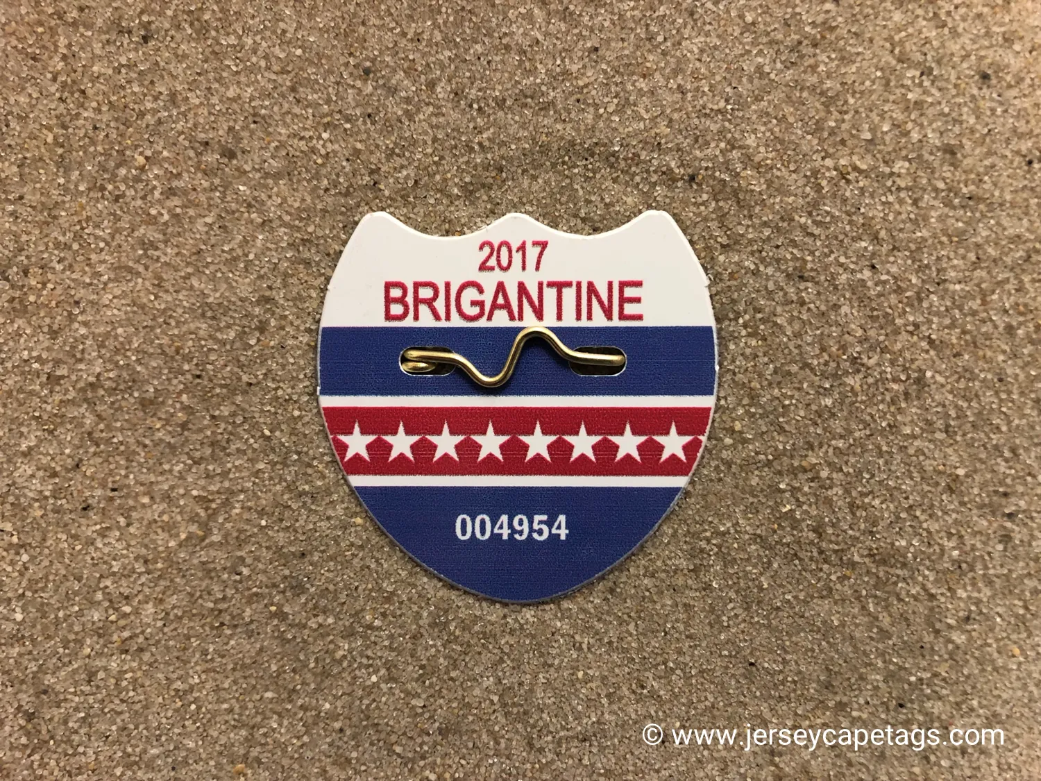 Brigantine 2017 Active Military/Veteran Seasonal Beach Tag