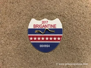 Brigantine 2017 Active Military/Veteran Seasonal Beach Tag