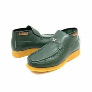 British Walkers BWB Men's Green Leather Slip On