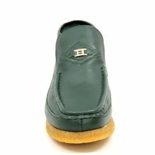 British Walkers BWB Men's Green Leather Slip On