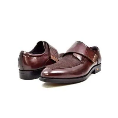 British Walkers Master Men's Brown Leather Velcro Loafers