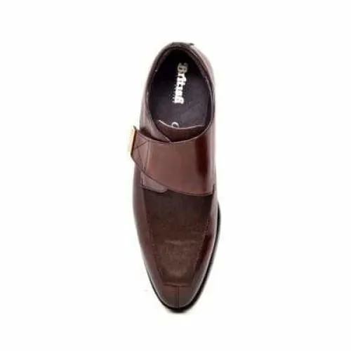 British Walkers Master Men's Brown Leather Velcro Loafers