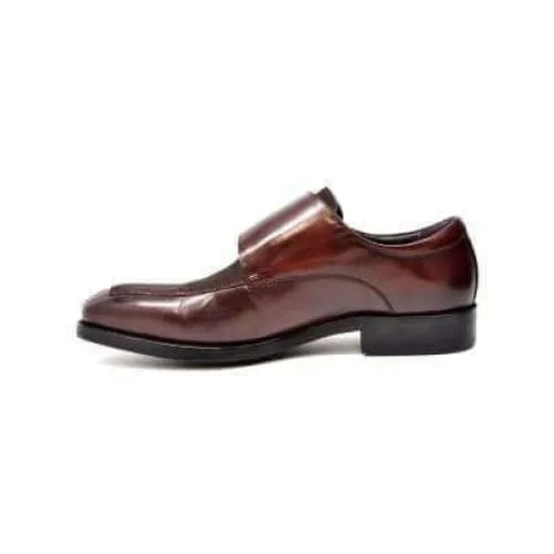 British Walkers Master Men's Brown Leather Velcro Loafers