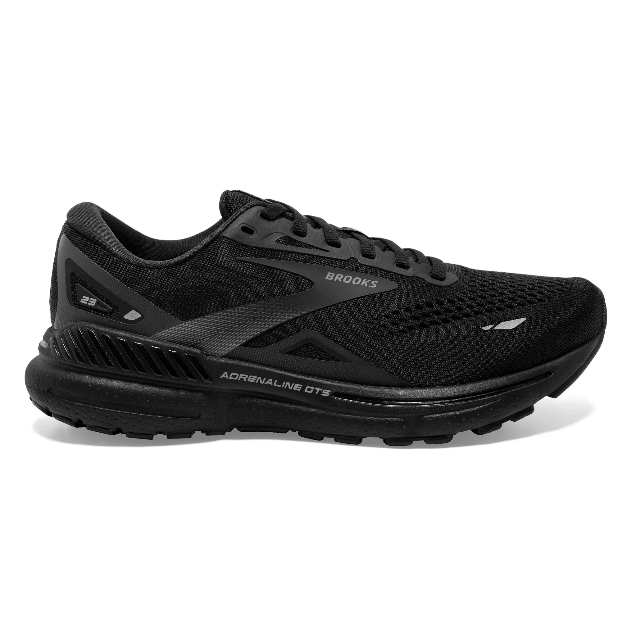 Brooks Women's 120381 020 Adrenaline GTS 23 Black Black Ebony Cushion Support Running Shoes