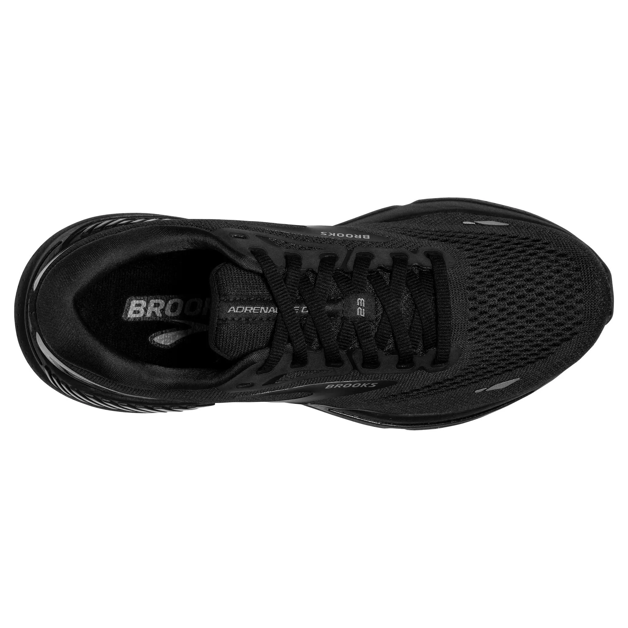 Brooks Women's 120381 020 Adrenaline GTS 23 Black Black Ebony Cushion Support Running Shoes