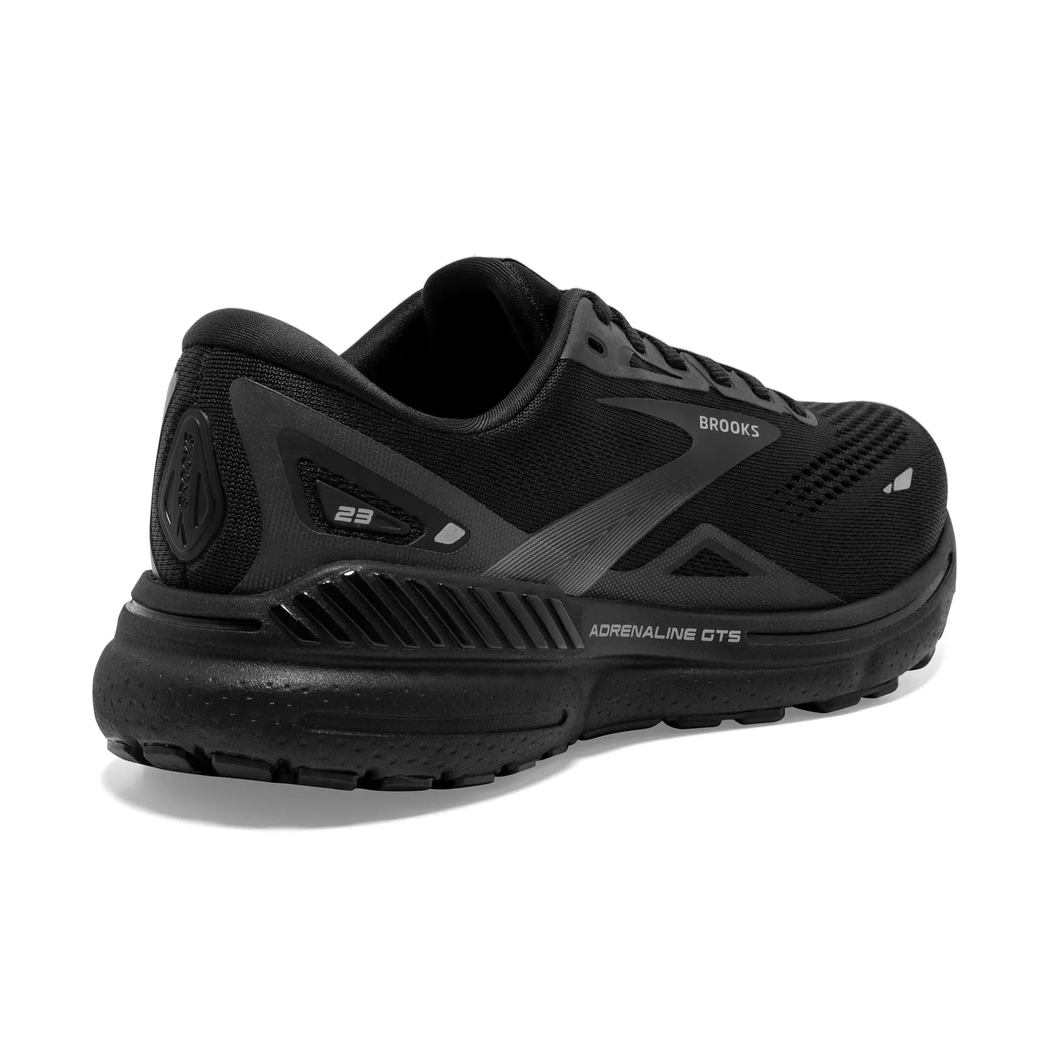 Brooks Women's 120381 020 Adrenaline GTS 23 Black Black Ebony Cushion Support Running Shoes