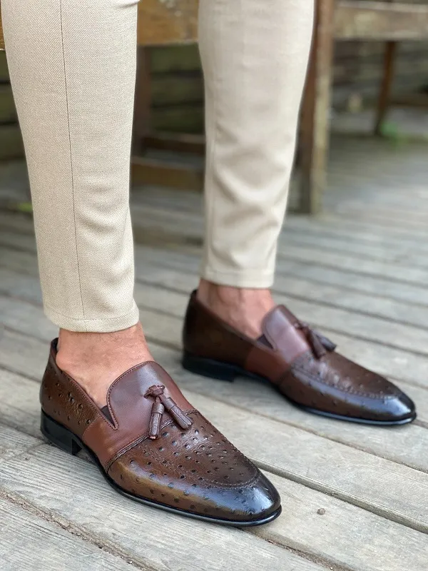 Brown Tassel Loafers for Men by GentWith | Worldwide Shipping