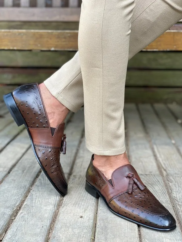 Brown Tassel Loafers for Men by GentWith | Worldwide Shipping