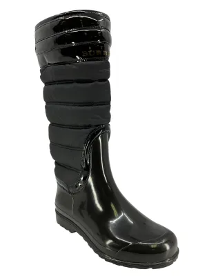 BURBERRY Rubber Puffer Rain Boots Size 7