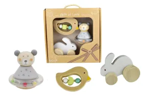 CALM & BREEZY - BABY GIFT SET BUNNY BIRD BEAR