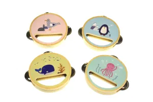 CALM & BREEZY - OCEAN WOODEN TAMBOURINE - Assorted