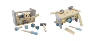 Calm & Breezy Toys - Wooden Tool Box & Tool Bench