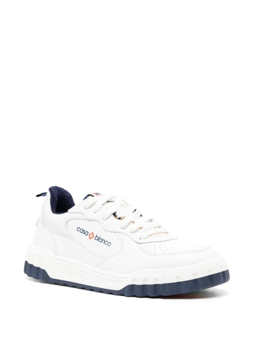 CASABLANCA Navy and White Court Sneaker for Men