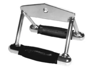 CHROME CLOSE GRIP ROW W/RUBBER HANDLES