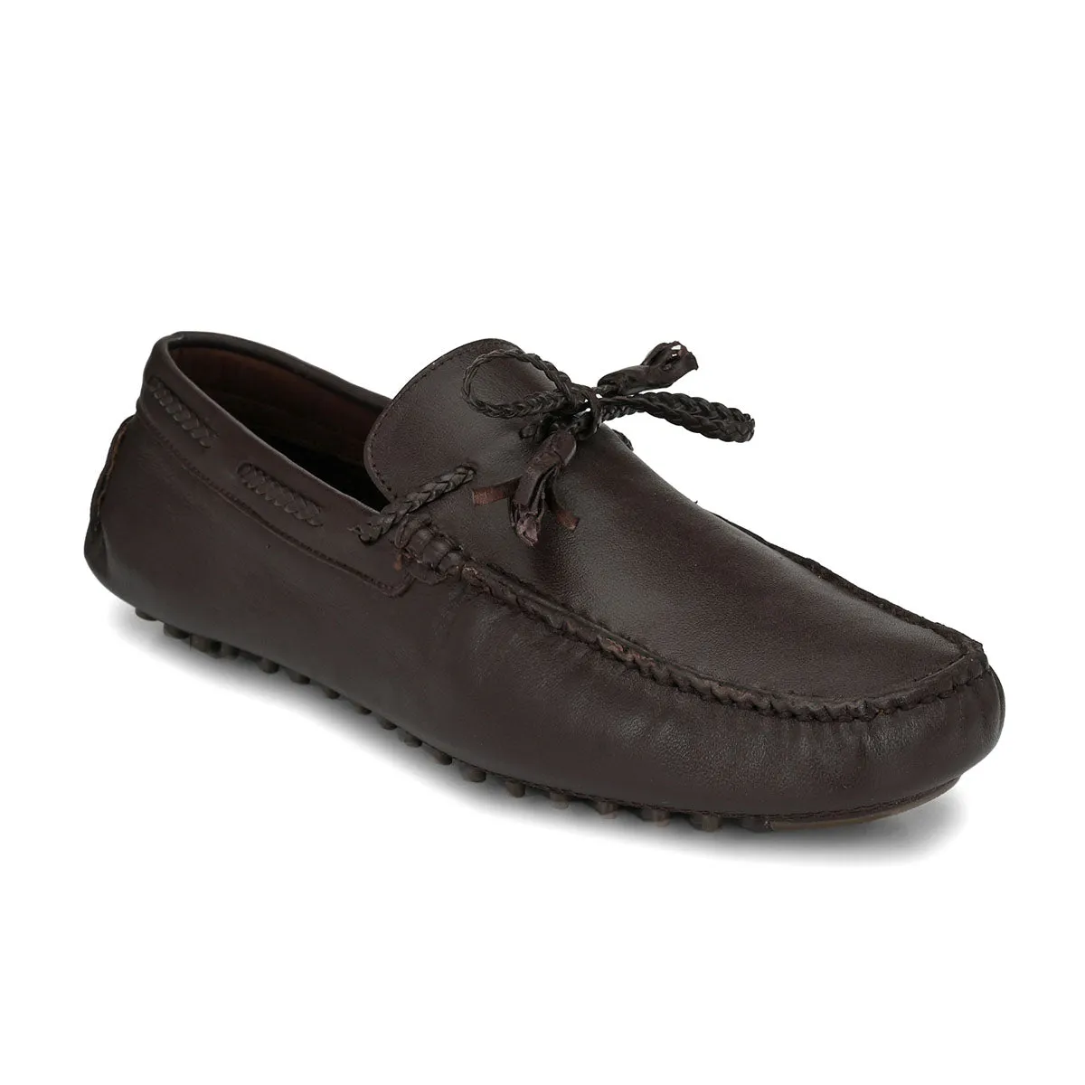 coffee tassel loafers