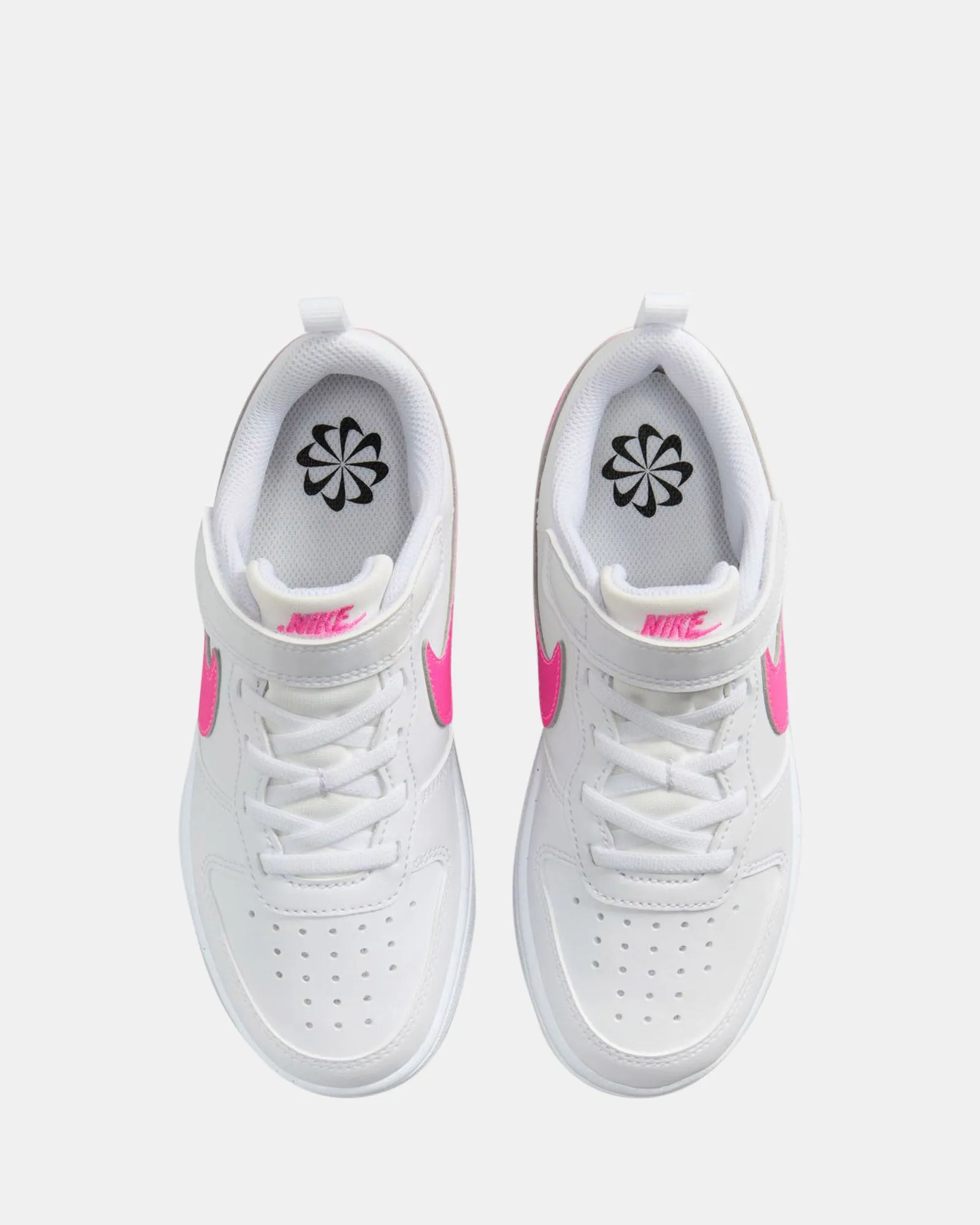 Court Borough Low Recraft Pre-School White/Laser Fuchsia