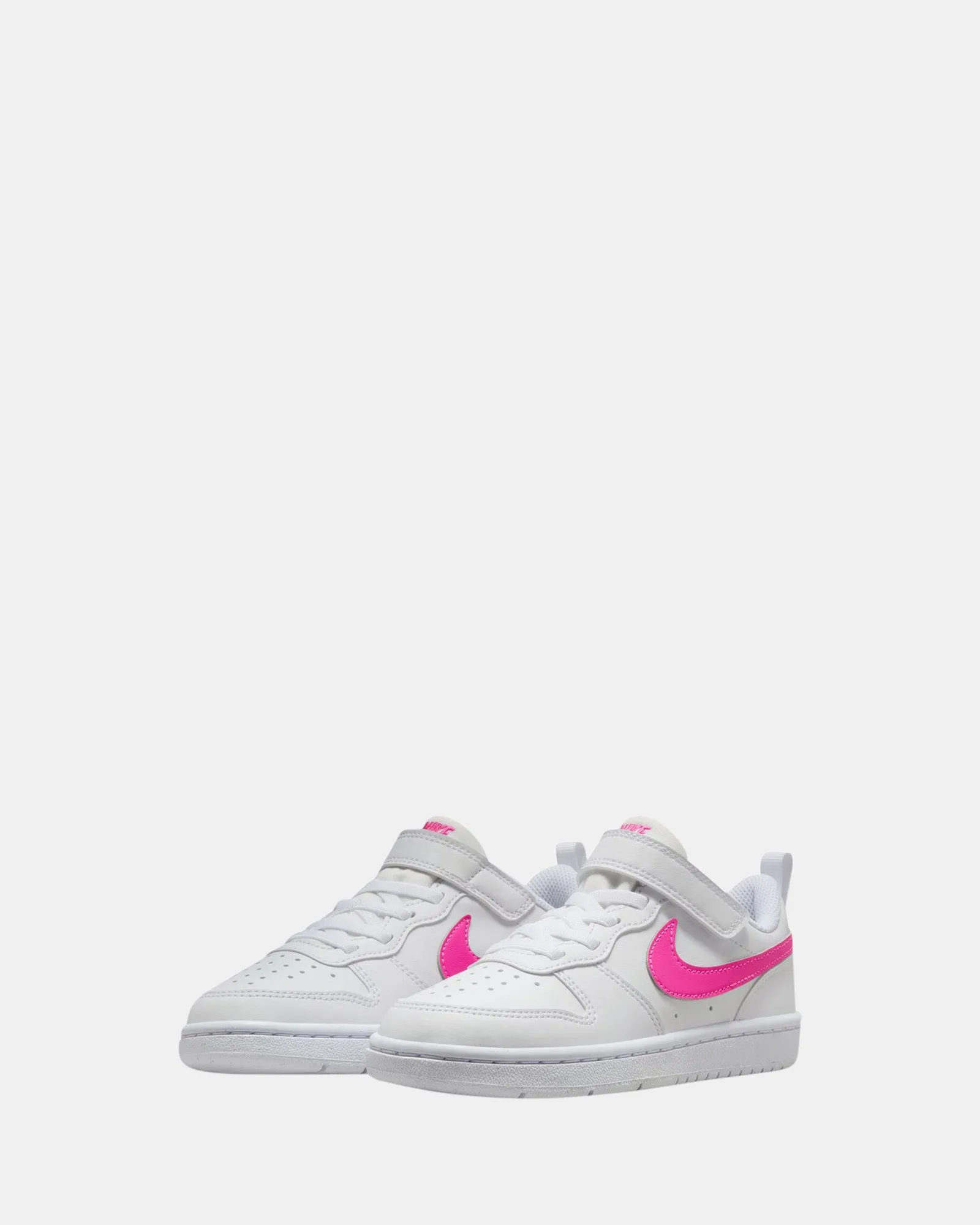 Court Borough Low Recraft Pre-School White/Laser Fuchsia