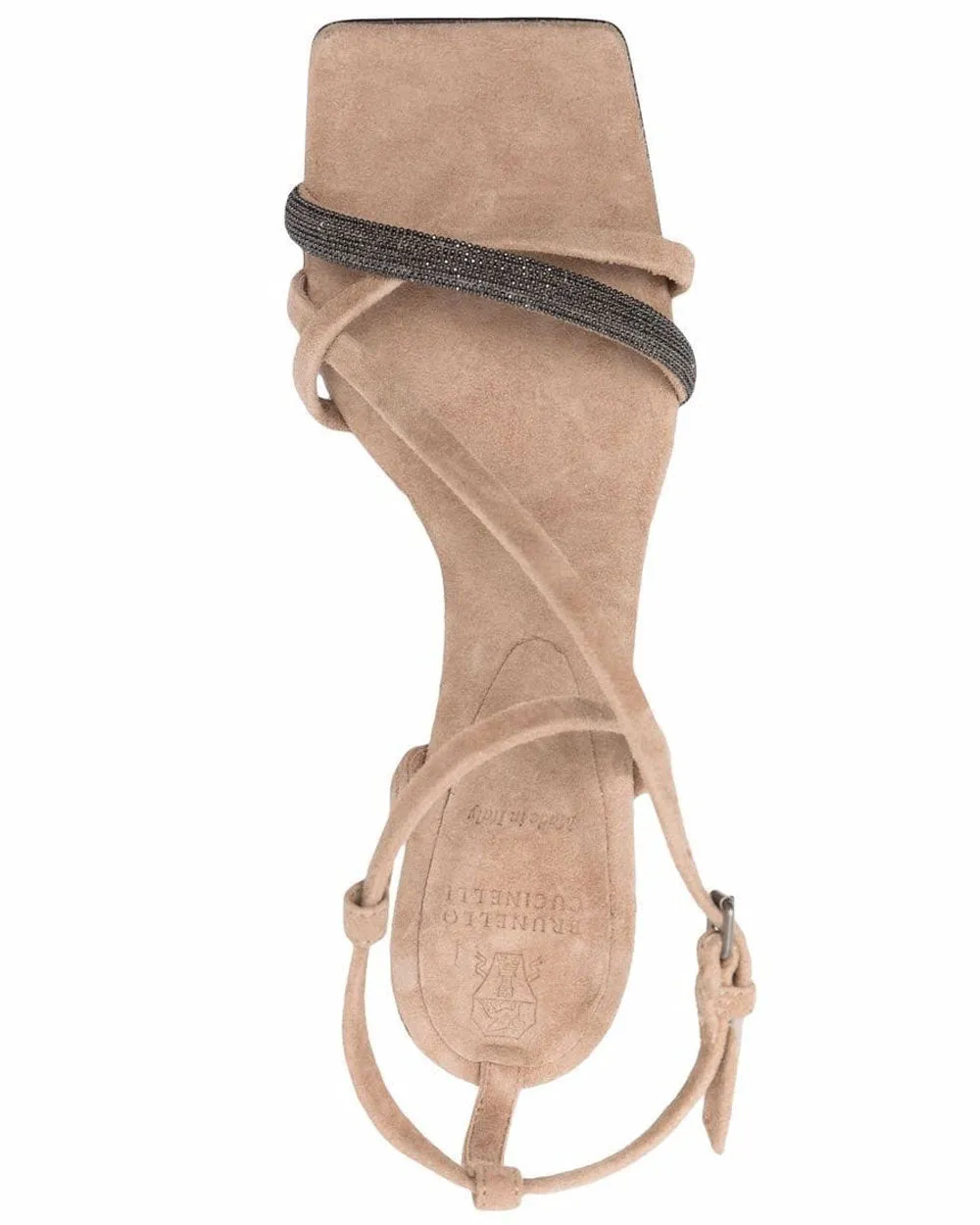 Criss Cross Monili Sandal in Brown Tea