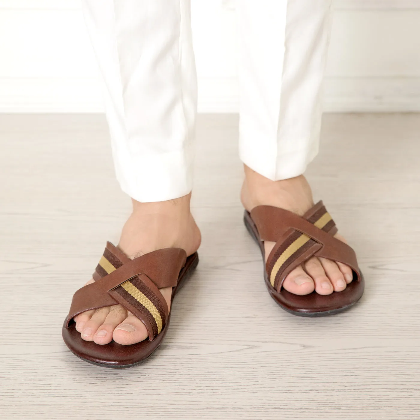 Cross-Strap Mens Chappals