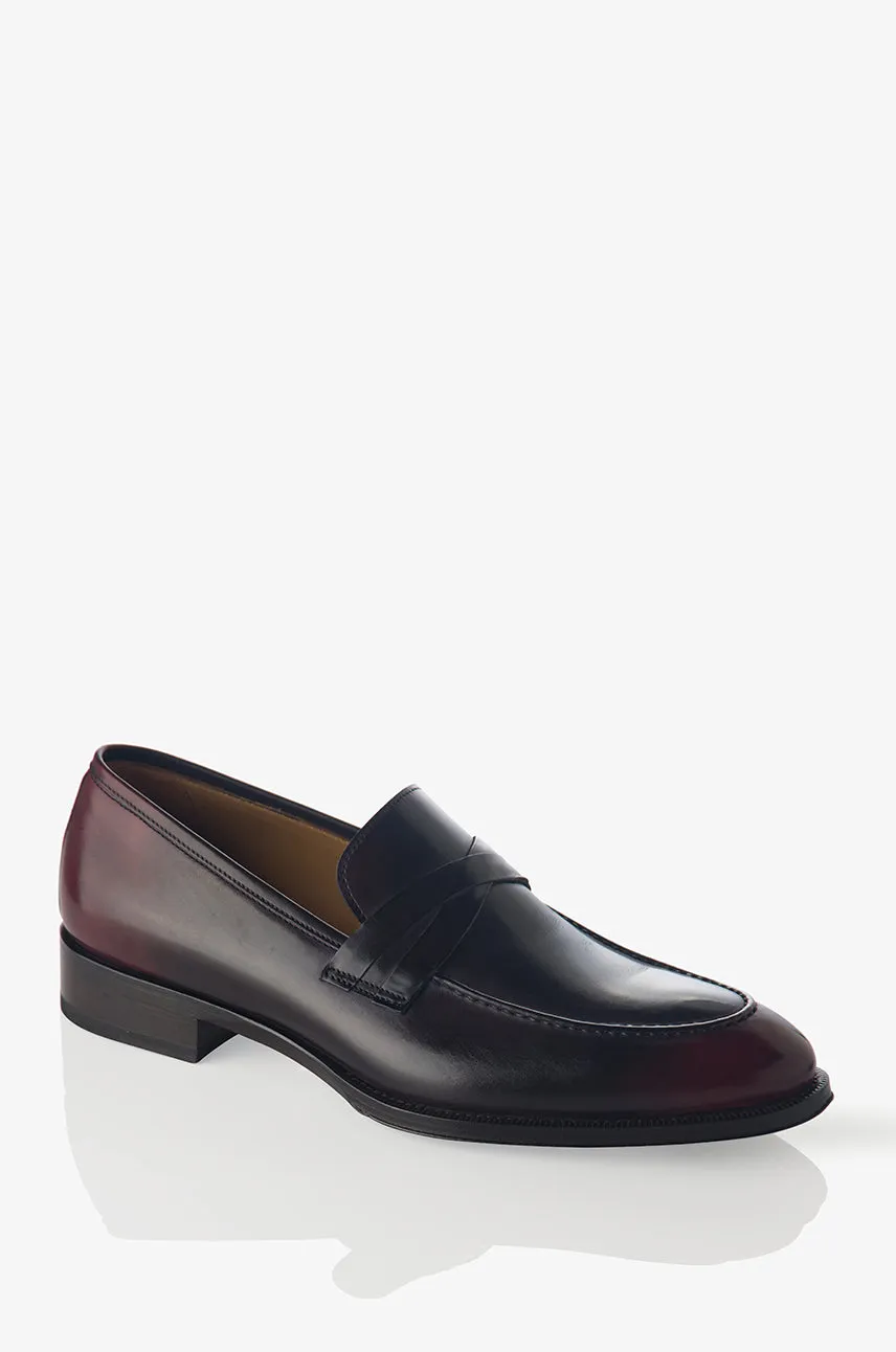 David August Leather Loafer in Anima