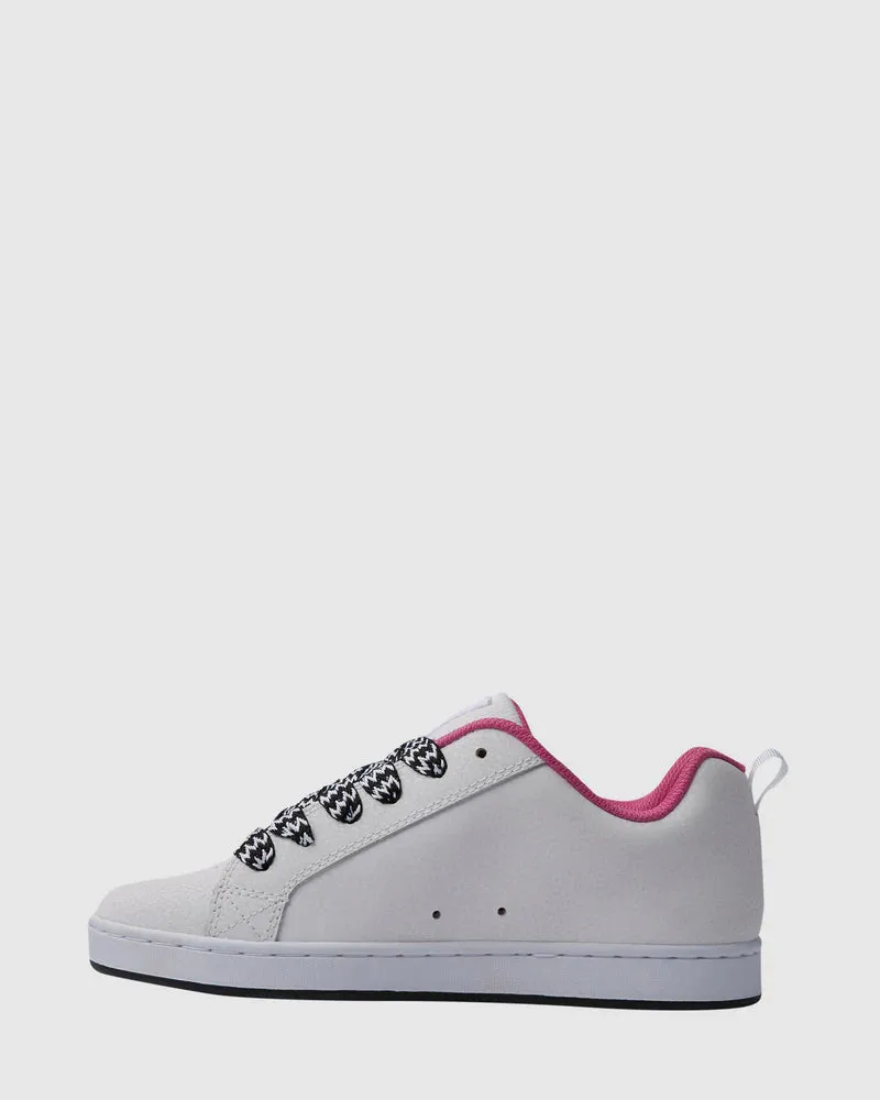 DC Court Graffik - White/Pink/Battleship