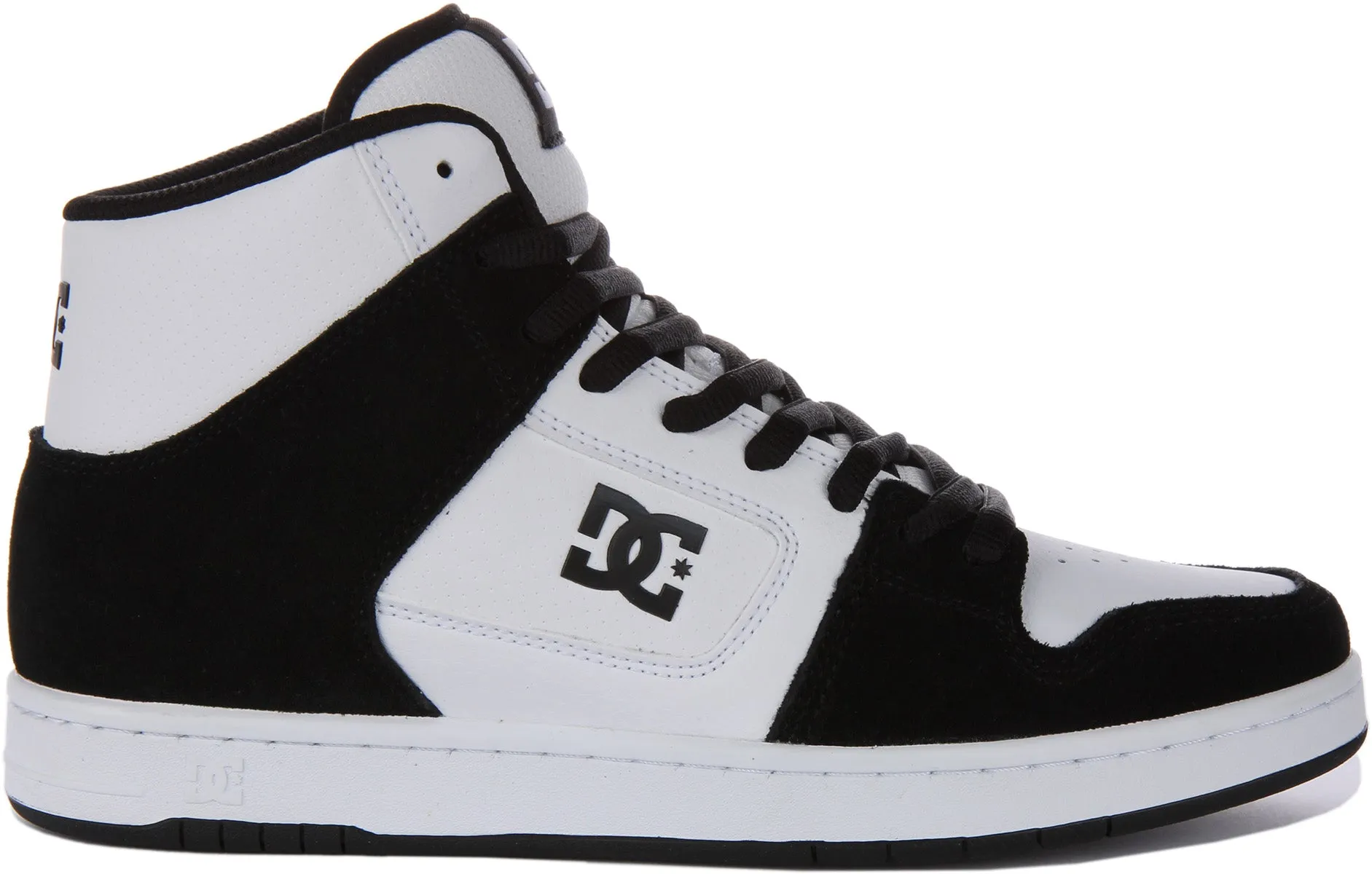 Dc Shoes Manteca 4 Hi In White Black For Men