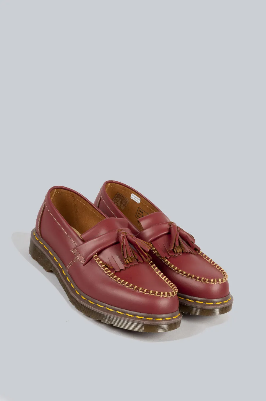 DR MARTENS ADRIAN TASSEL LOAFERS OXBLOOD QUILON