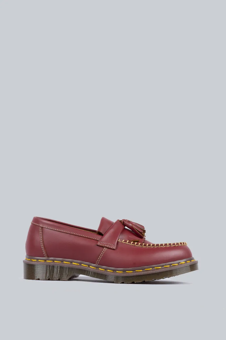 DR MARTENS ADRIAN TASSEL LOAFERS OXBLOOD QUILON