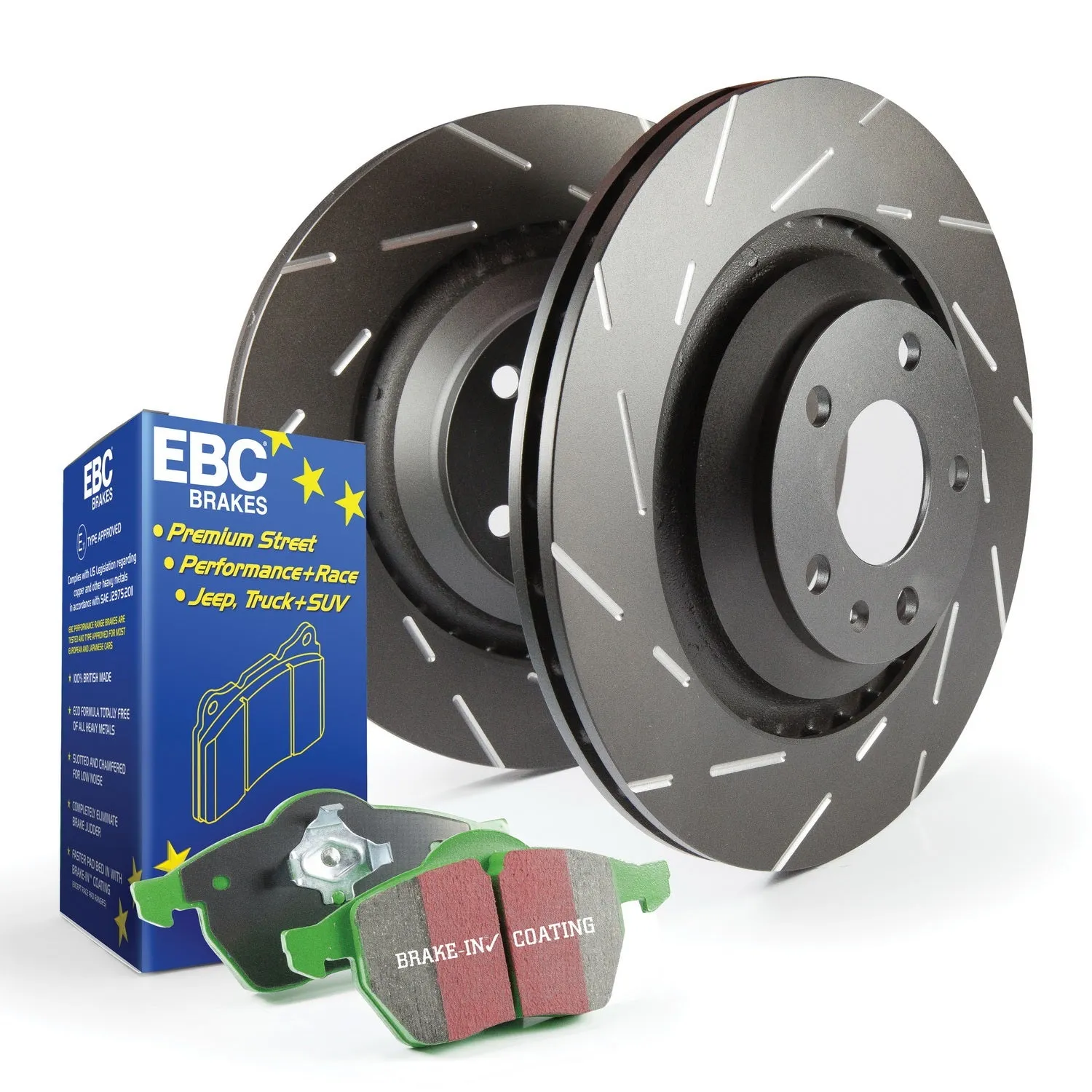 EBC Brakes S2KF1141 S2 Kits Greenstuff 2000 and USR Rotors