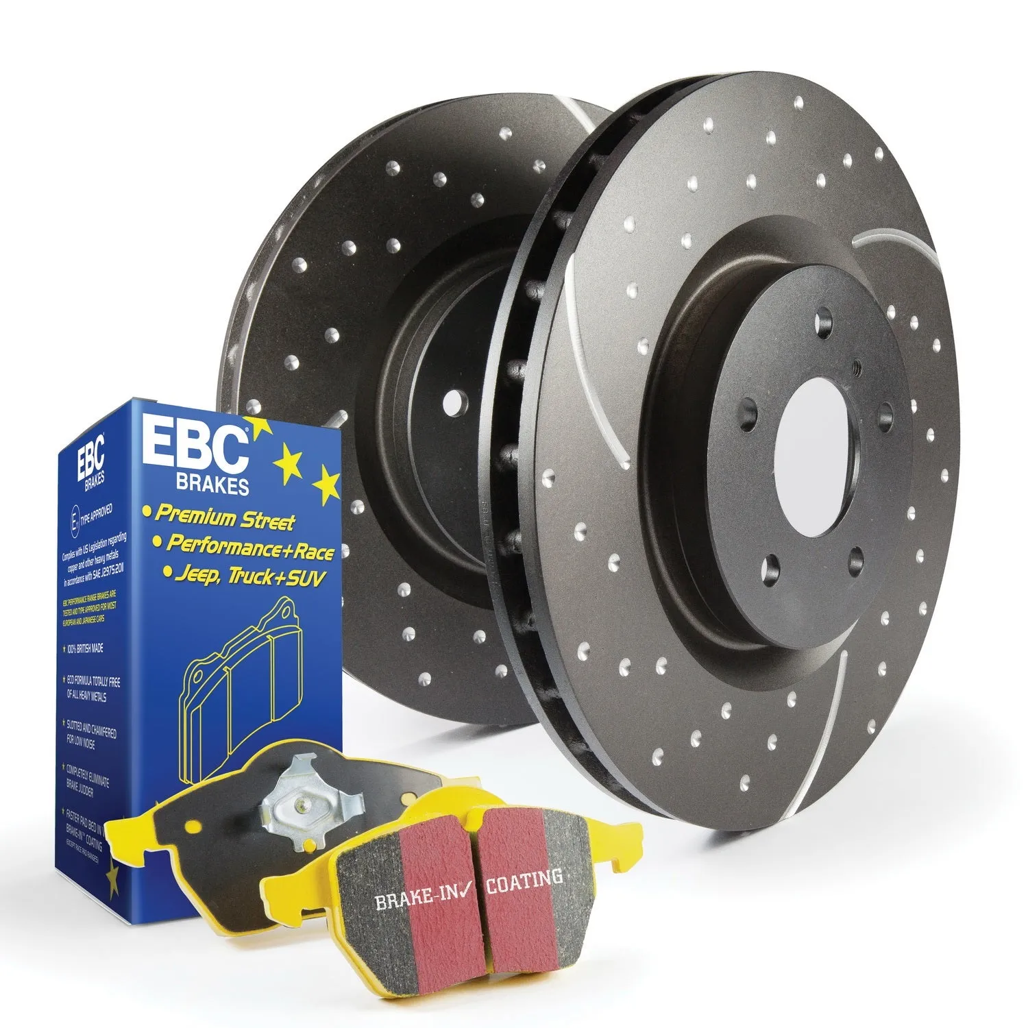 EBC Brakes S5KF1232 S5 Kits Yellowstuff And GD Rotors