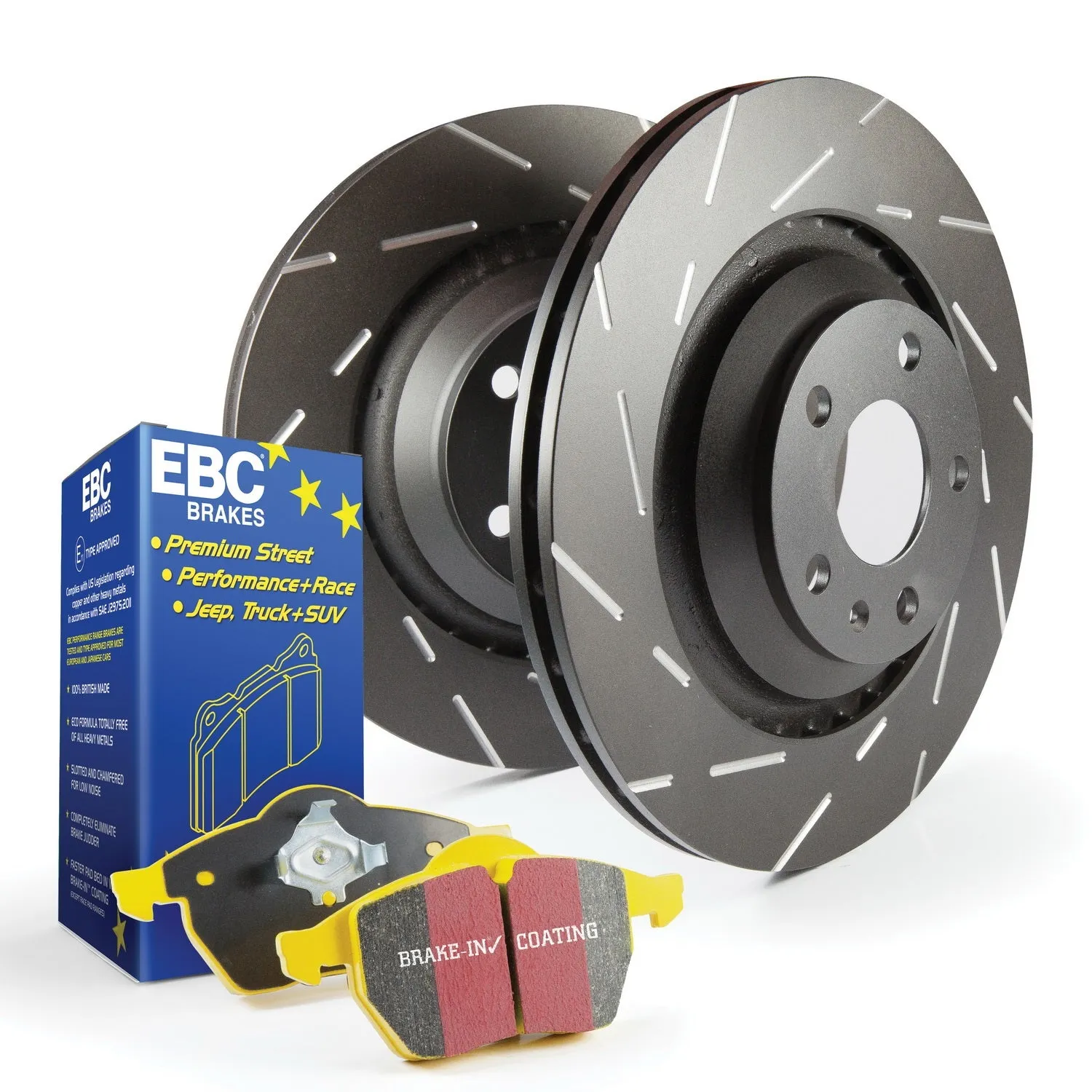 EBC Brakes S9KF1037 S9 Kits Yellowstuff and USR Rotors