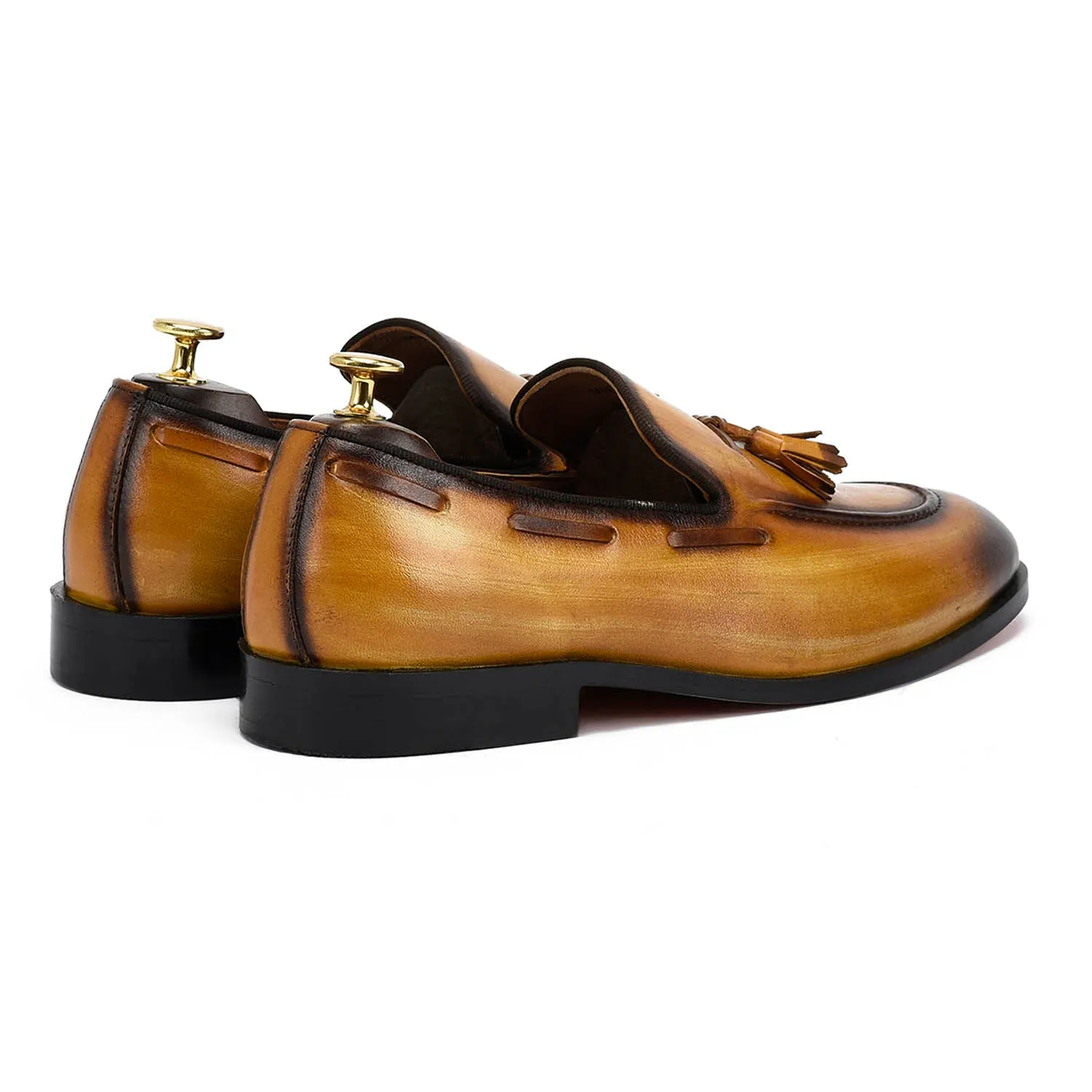 Edmond Tassel Tan Loafers